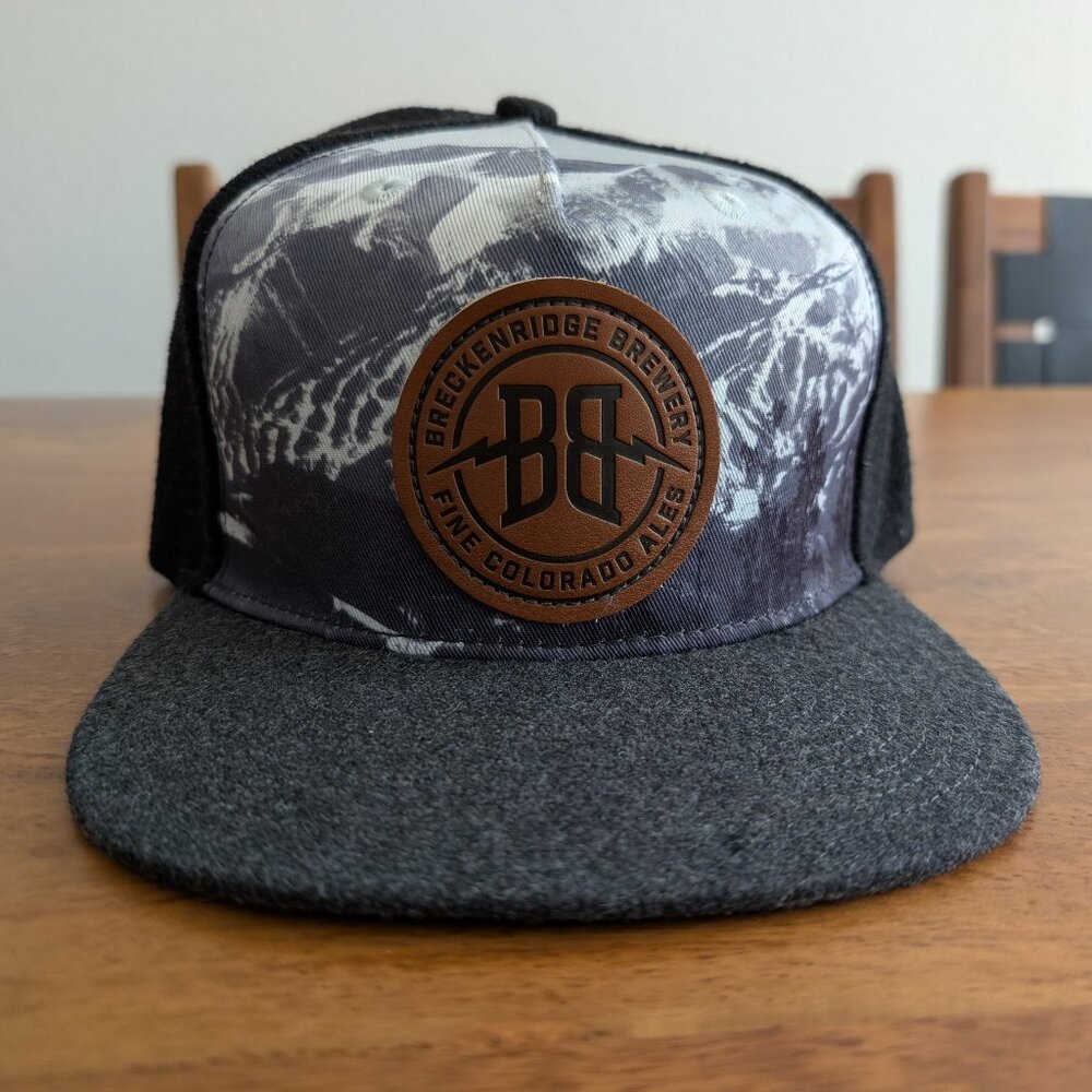 Breckenridge Brewery Colorado Logo Mens Black Snap Back Hat